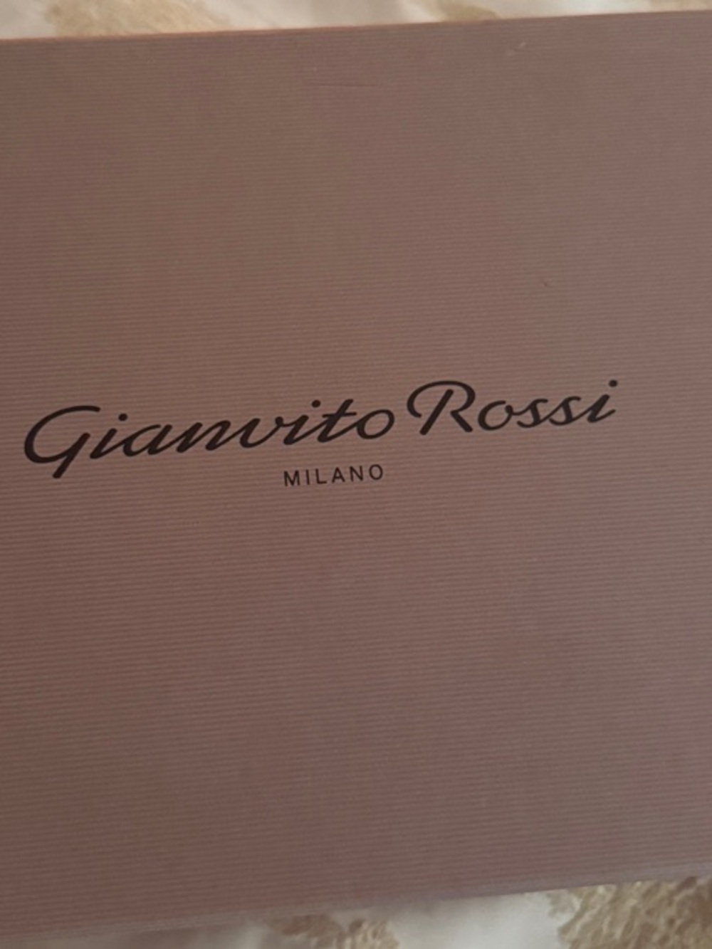 Gianvito Rossi Dusty Mauve Logo Shoe Box